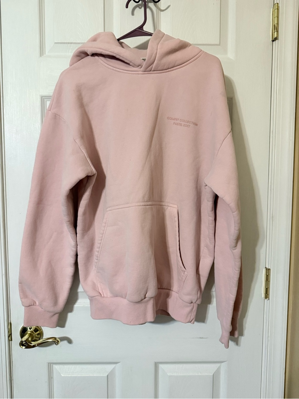 Women's Pink Pullover Hoodie - Comfort Collection